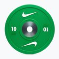 Bumpery Nike Strength Pro Urethane Bumper Plates 10 kg green/white