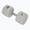 Gumovaná činka Nike Strength Grind Dumbbell 27,5 kg wolf grey
