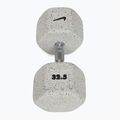 Gumovaná činka Nike Strength Grind Dumbbell 32,5 kg wolf grey 2