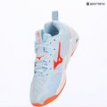 Dámske hádzanárske topánky Mizuno Wave Stealth Neo 2.1 blue finch/lava orange/white 9