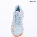 Dámske volejbalové topánky Mizuno Wave Lightning Elite blue finch/white/lava orange 9