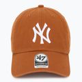 47 Značka MLB New York Yankees CLEAN UP spálená oranžová baseballová čiapka 2