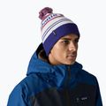 Patagonia Powder Town zimná čiapka park stripe / viking blue 10