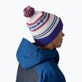 Patagonia Powder Town zimná čiapka park stripe / viking blue 11
