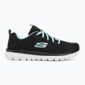 Dámska tréningová obuv SKECHERS Graceful Get Connected black/turquoise 2