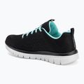 Dámska tréningová obuv SKECHERS Graceful Get Connected black/turquoise 3