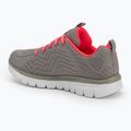 Dámské boty SKECHERS Graceful Get Connected grey/coral 3
