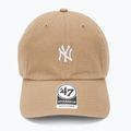 47 Značka MLB New York Yankees Base Runner čiapka CLEAN UP khaki 2