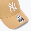 47 Značka MLB New York Yankees MVP svetlo hnedá baseballová čiapka 3