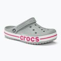 Žabky Crocs Bayaband Clog light grey/candy pink 2