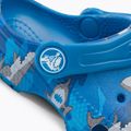 Detské žabky Crocs Classic Shark Clog prep blue 9