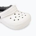 Detské šľapky Crocs Classic Lined Clog Toddler white/grey 8