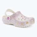 Detské žabky Crocs Classic Glitter Clog bianco sporco 2