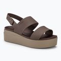 Dámske sandále Crocs Brooklyn Low Wedge mushroom/stucco