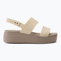 Dámske sandále Crocs Brooklyn Met Low Wedge metal champagne 2
