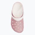 Detské žabky Crocs Classic Glitter Clog white/rainbow 7