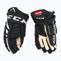Hokejové rukavice CCM FT485 SR black/white 2