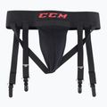 Detské brankárske suspenzory CCM Jock Combo JR black