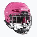 Detská hokejová prilba CCM Tacks 70 Combo JR pink