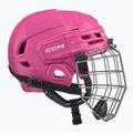 Detská hokejová prilba CCM Tacks 70 Combo JR pink 2