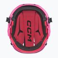 Detská hokejová prilba CCM Tacks 70 Combo pink 5
