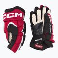 Hokejové rukavice CCM JetSpeed FT680 SR black/red/white