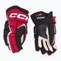 Hokejové rukavice CCM JetSpeed FT680 SR black/red/white 2