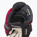 Hokejové rukavice CCM Tacks XF Pro SR black/red/white 4