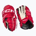 Hokejové rukavice CCM Tacks XF Pro SR červená/biela 2