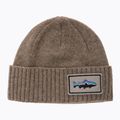 Patagonia Brodeo Beanie fitz roy trout patch/ash tan trekkingová čiapka 5