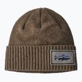 Patagonia Brodeo Beanie fitz roy trout patch/ash tan trekkingová čiapka 6