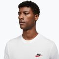 Pánske tričko Nike Sportswear Club white/black/university red 4