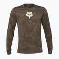 Pánske cyklistické tričko s dlhým rukávom Fox Racing Ranger Tru Dri dirt brown