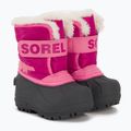 Detské snehule Sorel Snow Commander tropical pink/deep blush 4