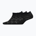New Balance Flat Knit No Show ponožky 3 páry čierne