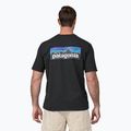 Pánske trekingové tričko Patagonia P-6 Logo Responsibili-Tee black 2