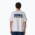 Pánske trekingové tričko Patagonia P-6 Logo Responsibili-Tee white 4