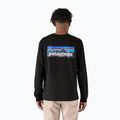 Pánske trekingové tričko s dlhým rukávom Patagonia P-6 Logo Responsibili black 3