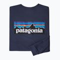 Pánske trekingové tričko s dlhým rukávom Patagonia P-6 Logo Responsibili classic navy 6