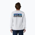 Pánske tričko Patagonia P-6 Logo Responsibili Longsleeve white 2