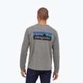 Pánske tričko longsleeve Patagonia P-6 Logo Responsibili gravel heather 2