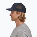 Šiltovka Patagonia P-6 Logo Trucker námornícka modrá 4