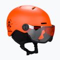 Detská lyžiarska prilba Salomon Grom Visor oranžová L48369