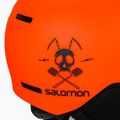 Detská lyžiarska prilba Salomon Grom Visor oranžová L48369 7
