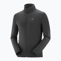 Pánska fleecová mikina Salomon Outrack Full Zip Mid čierna LC13692