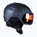 Dámska lyžiarska prilba Salomon Icon LT Visor Photo Sigma S1-S3 tmavomodrá L415298