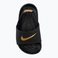 Detské šľapky Nike Coffee black/metallic gold 5