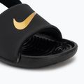 Detské šľapky Nike Coffee black/metallic gold 7