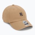 47 Značka MLB New York Yankees Base Runner čiapka CLEAN UP khaki