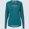 Dámsky cyklistický dres Oakley WMNS Factory Pilot LS zelený FOA500224